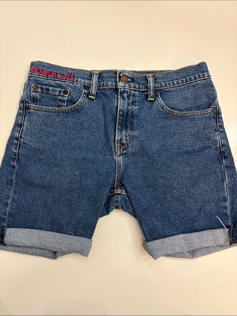 Levi's 511 Slim Denim Shorts Pride Edition Rainbow Trim Men's Size 31 Jorts